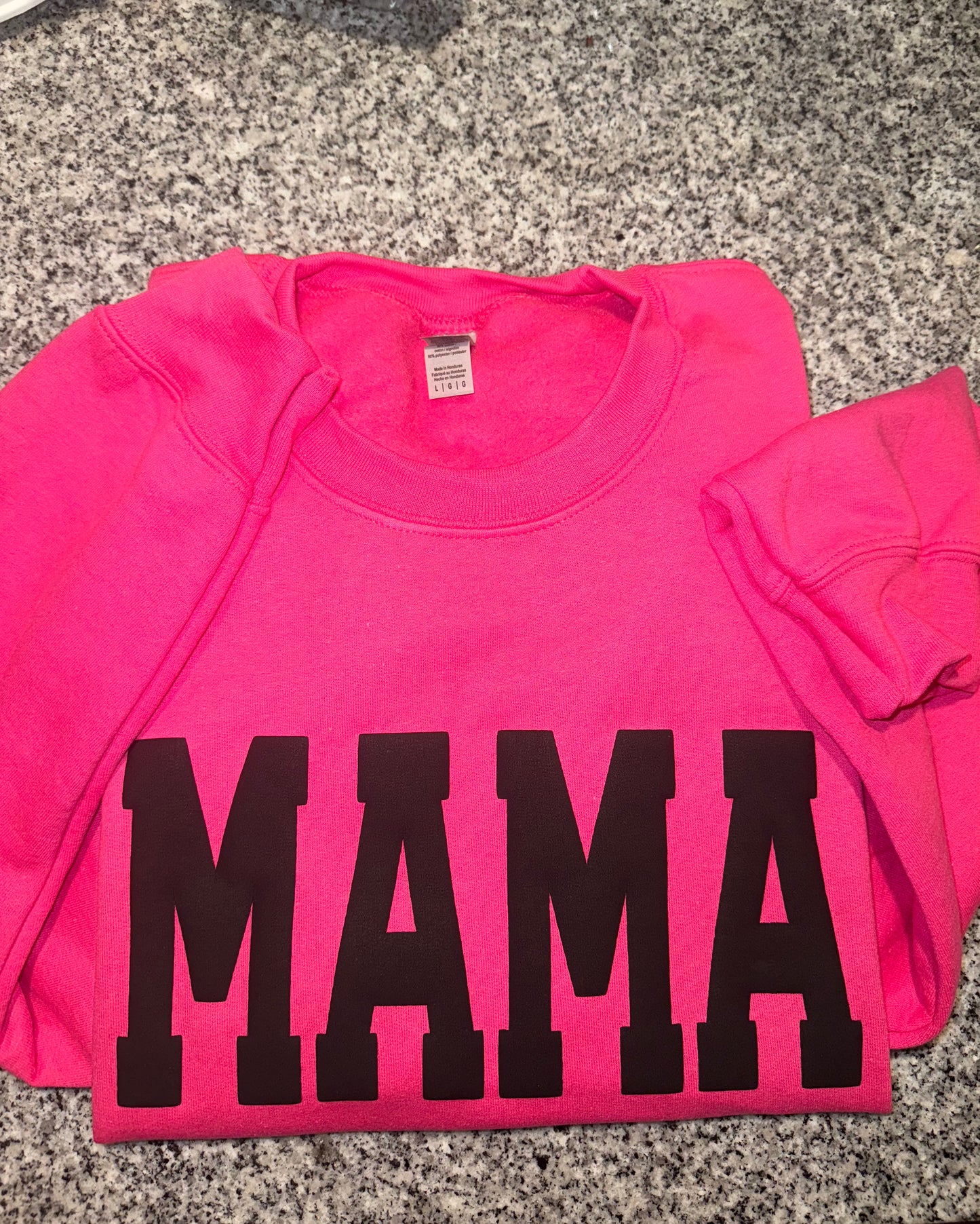 MAMA Puff Print Crewneck