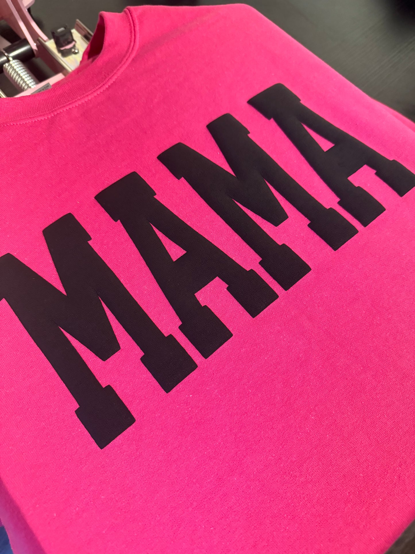 MAMA Puff Print Crewneck