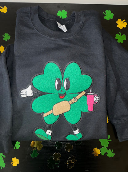 Lucky Sips Patch Crewneck