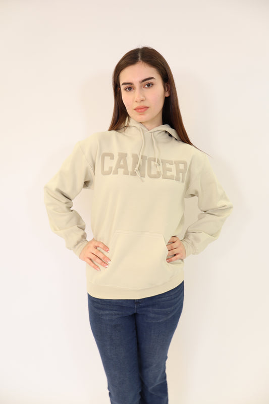 Zodiac Puff Print Hoodie (Sand)