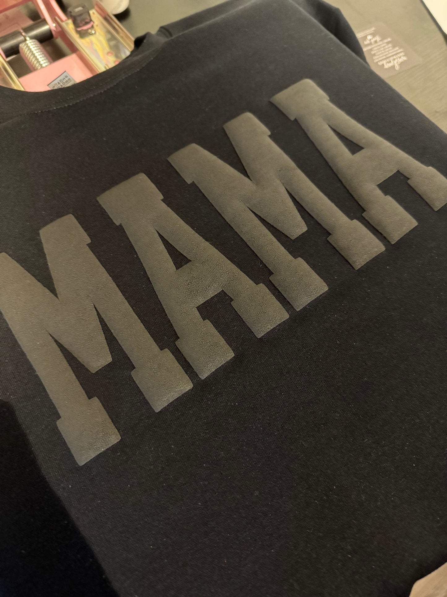 MAMA Puff Print Crewneck