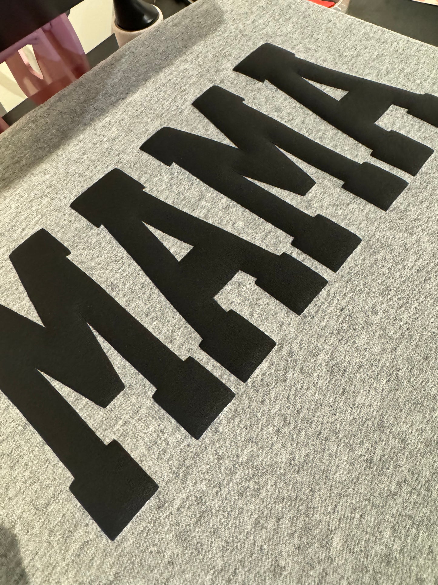 MAMA Puff Print Crewneck