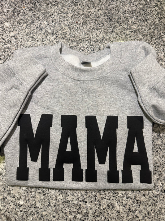 MAMA Puff Print Crewneck