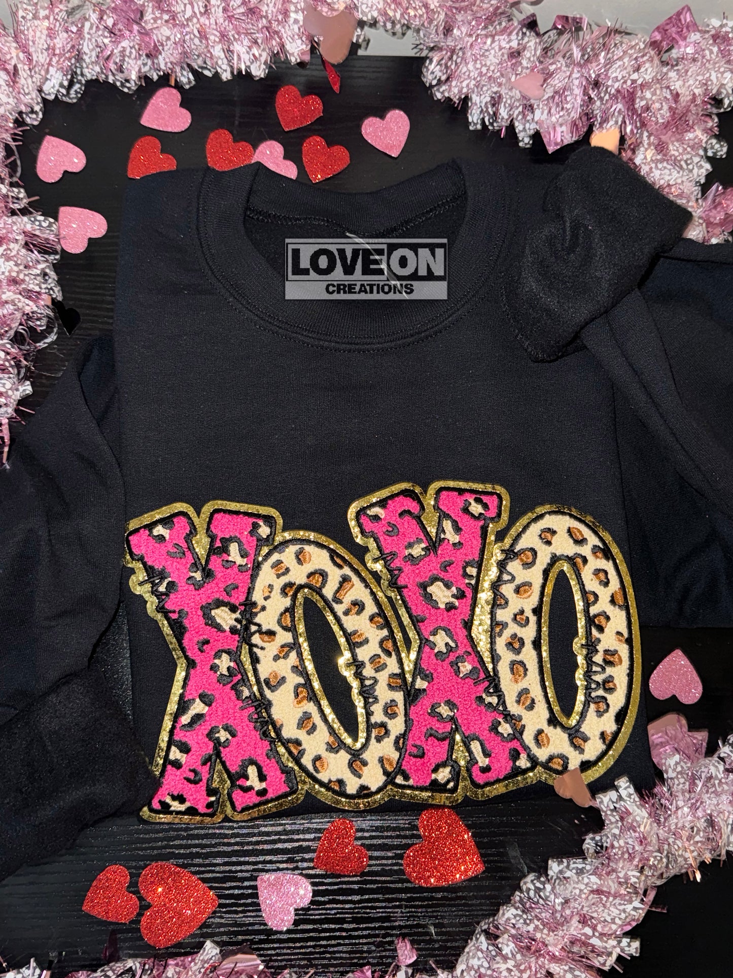 XOXO Embroidered Patch Crewneck